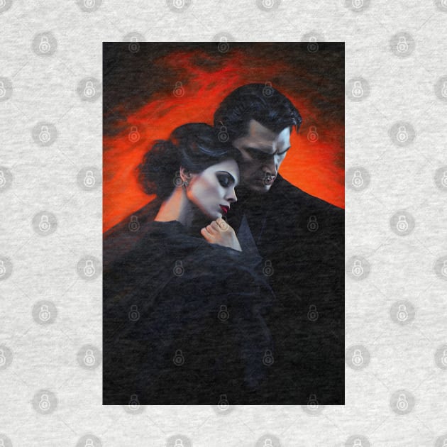 Sir. Dracula Bloody Romance Oil Painting by Juka